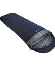 Load image into Gallery viewer, The best and cosiest sleeping bag for teenagers, teens tweens and parents, the Sprayway Comfort 300 100% cotton-lined sleeping bag, viewed at an angle

