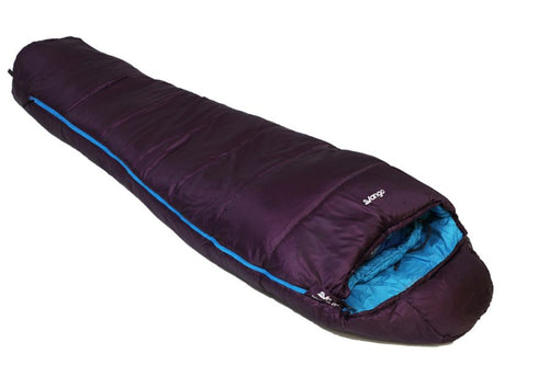 Main view of Vango Nitestar 250S (short) childrens sleeping bag in pheonix purple