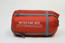 Load image into Gallery viewer, Side view of Vango Nitestar Alpha 450 4 season childrens sleeping bag in bag