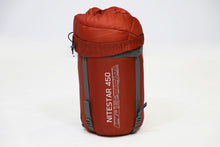 Load image into Gallery viewer, Vango Nitestar Alpha 450 4 season childrens sleeping bag in bag stood on end