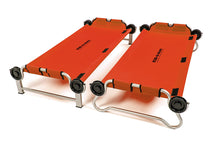 Load image into Gallery viewer, Red Kid O Bunk Childrens Camping Bunk Beds shown as two single beds