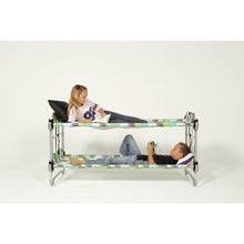 Load image into Gallery viewer, Children laid on Kid o Bunk with "Block Pattern" Camping Bunk Beds