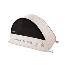 Load image into Gallery viewer, UV net zipped up on Sun & Sleep Pop Up Travel & Camping Cot, from Kids Camping Store