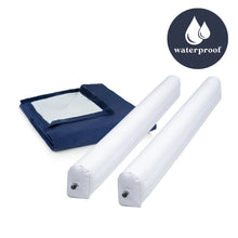 Load image into Gallery viewer, Bumper Bundle for Bundle Beds, protective bumpers to stop toddlers from rolling off their Bundle Bed.  Blue set shown in parts.