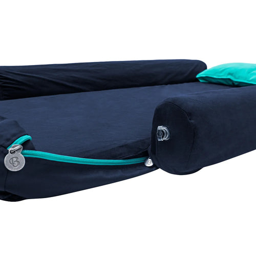 Bumper Bundle for Bundle Beds, protective bumpers to stop toddlers from rolling off their Bundle Bed.  Shown close up.
