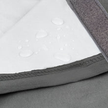 Load image into Gallery viewer, Close up of spare Grey fitted sheet for Toddler and Junior Bundle Beds
