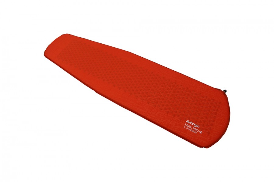 Red children's camping self inflatign mattress