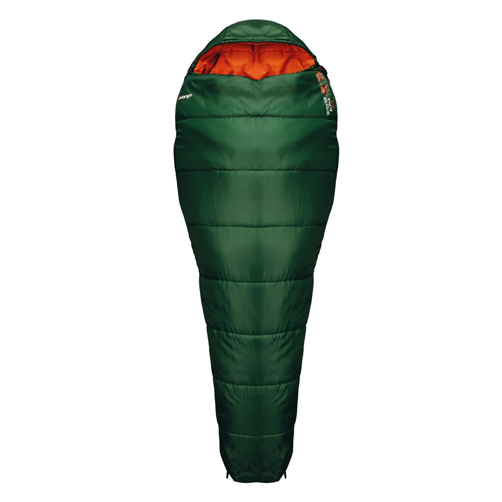 Vango nitestar 250 in forest green viewed from above, on a white background