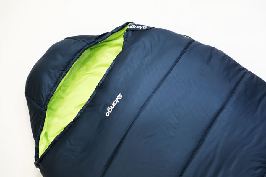 Top of Vango Nitestar Alpha 250 Children's Sleeping Bag in Ocean Green 