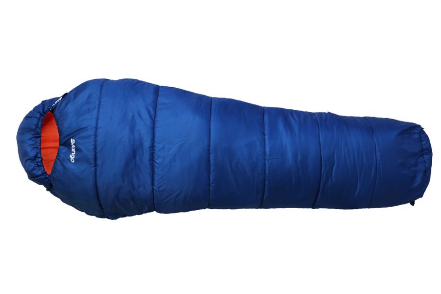 Top view of Vango Nitestar Junior Children's Sleeping Bag in Classic Blue
