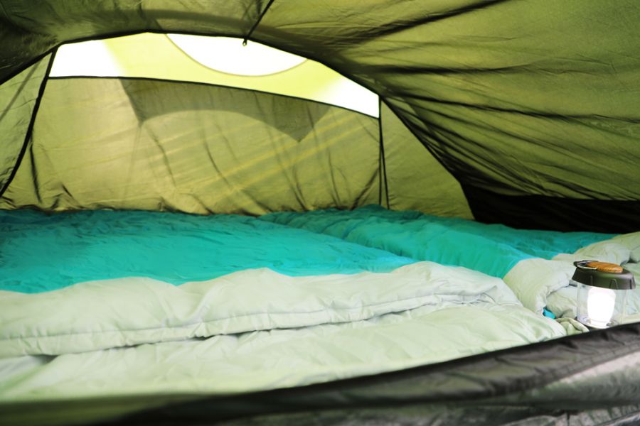 Vango Skye 400 4 Person Family Tent inside sleeping area