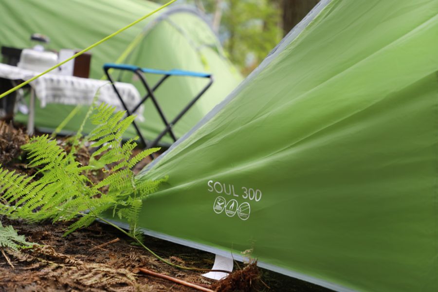 Vango Soul 300 Best Budget family tent close up of logo