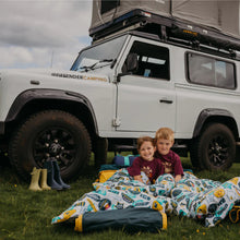 Load image into Gallery viewer, Two kids in a Motorhome in their Junior Bundle Bed Camping and Sleepover Bed
