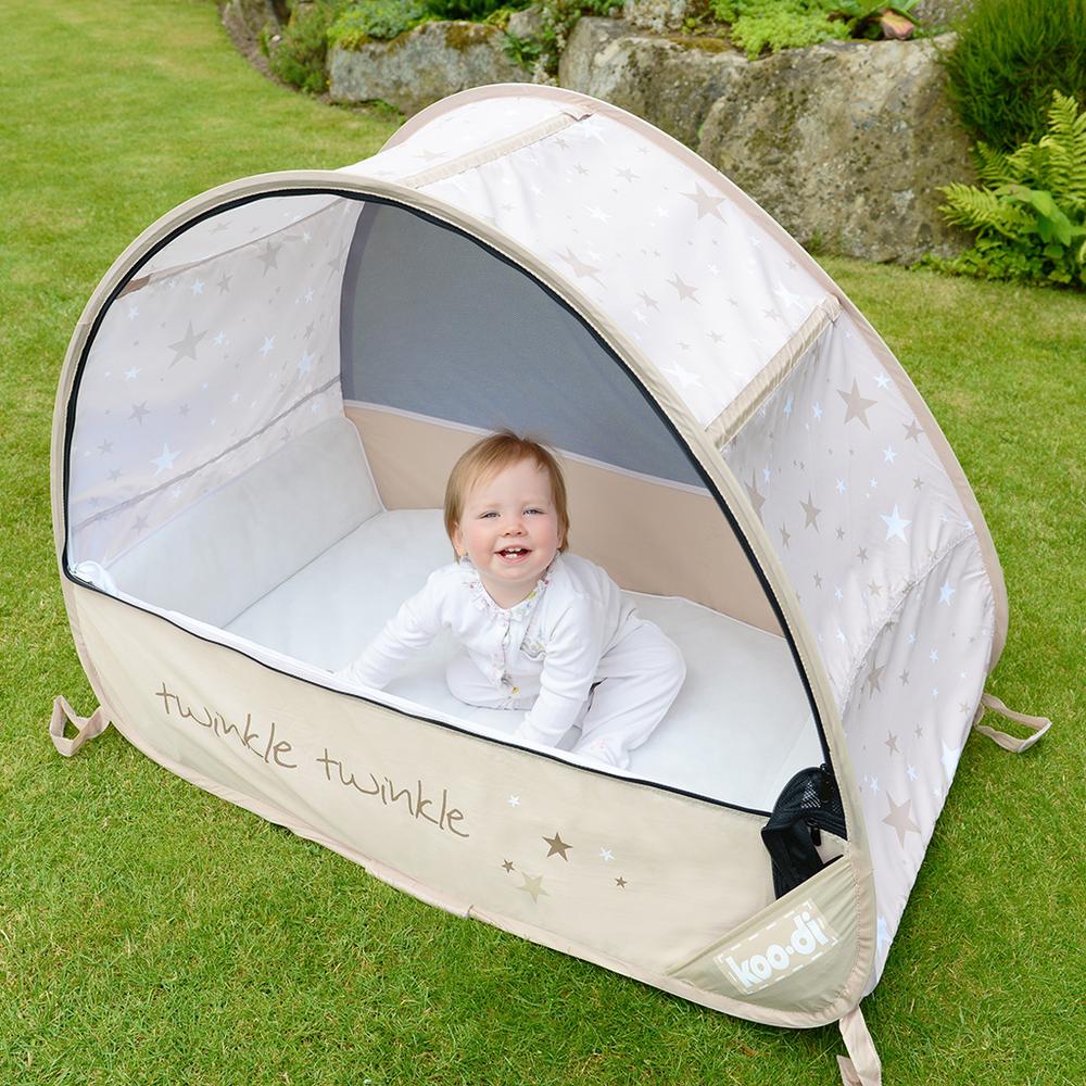 koodi tent Sun & Sleep" Pop-Up Travel Bubble Cot & with padded mattress (6 to 18 – Kids Camping Store