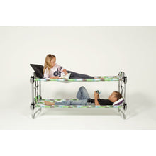 Load image into Gallery viewer, Children laid on Kid o Bunk with &quot;Block Pattern&quot; Camping Bunk Beds
