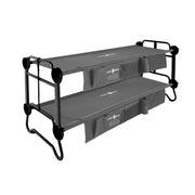 Anthracite Grey Disc-O-Bed Large (Adult Kid O Bunk) camping bunk beds & couch for teenagers & adults