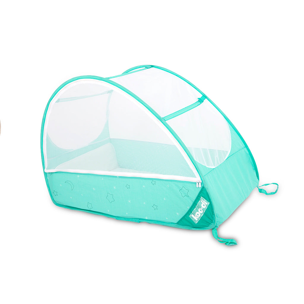 Pop-Up Travel Bubble Cot for camping babies, at Kids Camping Store