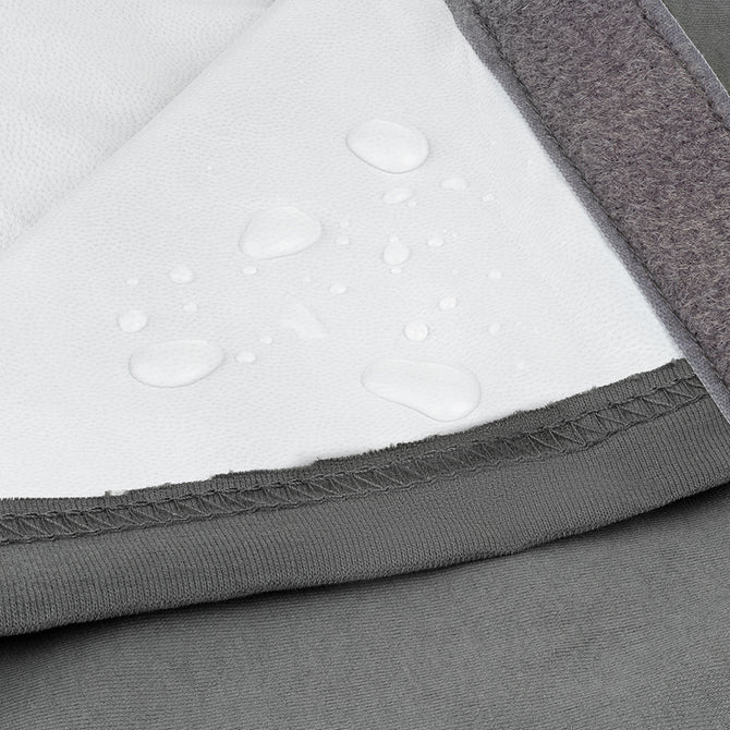 Close up of spare Grey fitted sheet for Toddler and Junior Bundle Beds