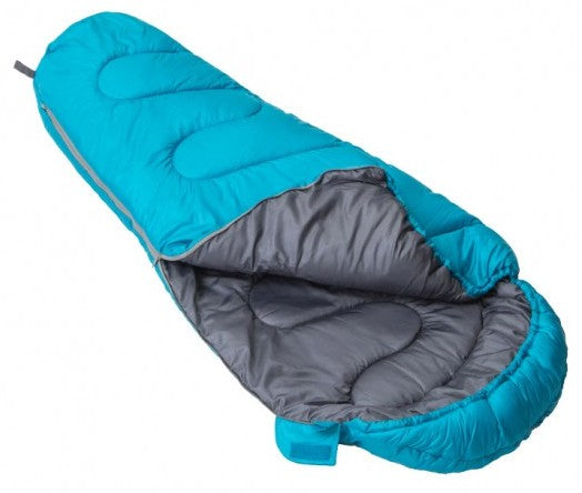 Vango Atlas Junior Children's Sleeping Bag in Bondi Blue laid open