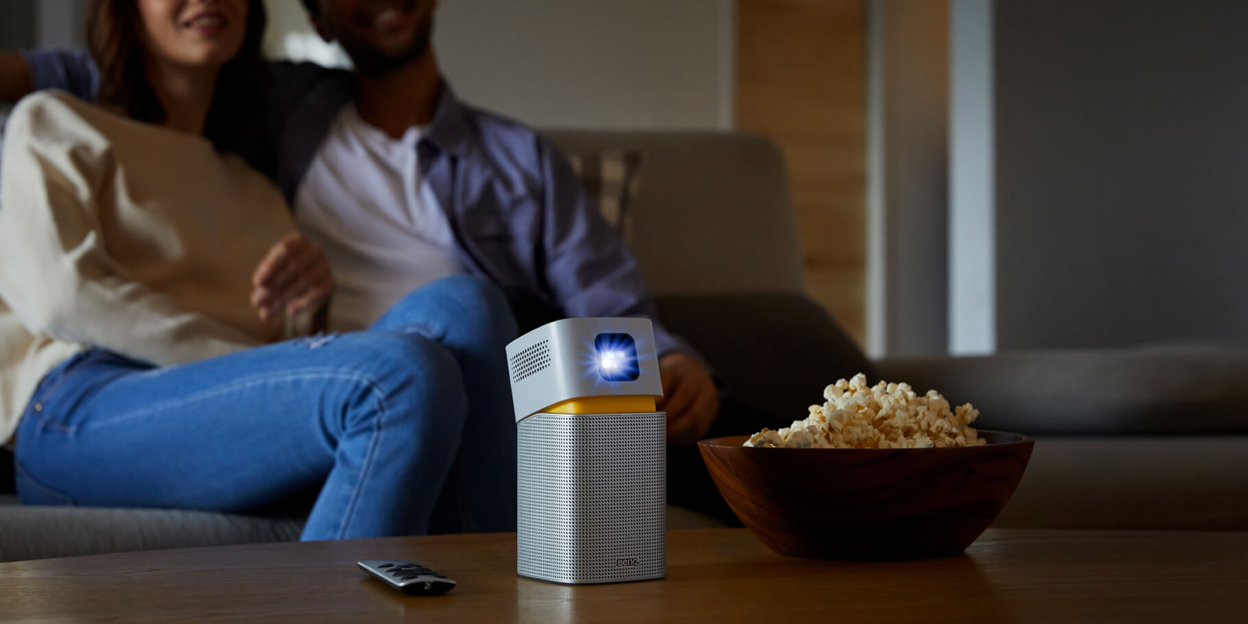 Benq GV1 Portable Camping Projector Movie Night