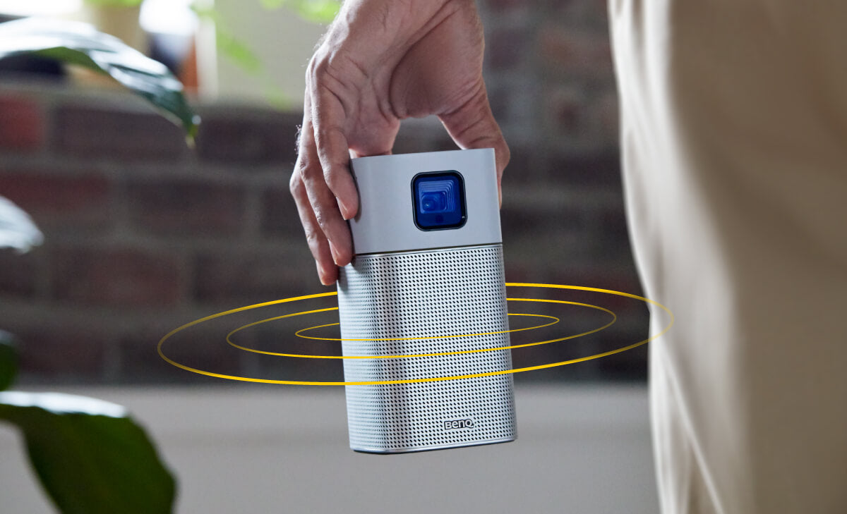 Benq GV1 Portable Camping Projector playing sound