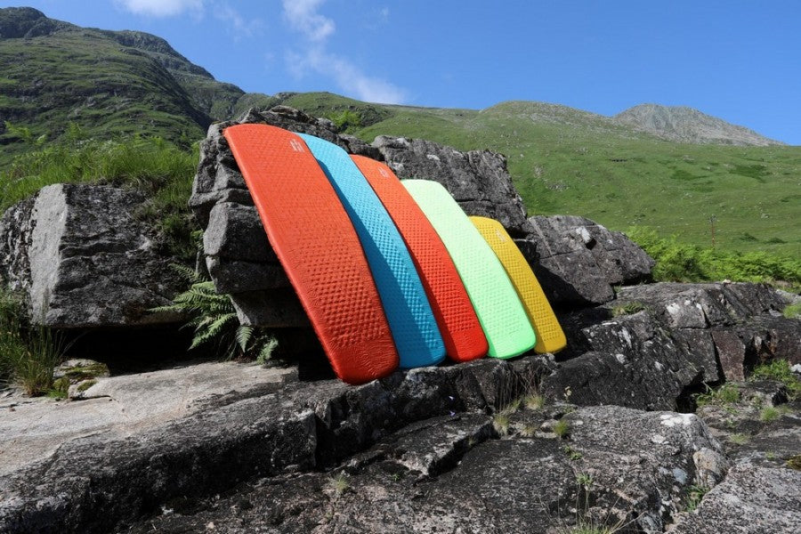 Vango DofE Recommended Trek Pro 5 Self Inflating Mattress shown inflated outside