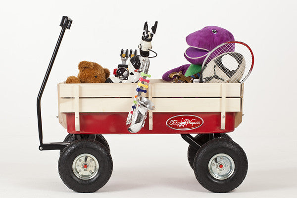 View of full Retro Toby Wagon (Festival Trolley) for Children at camping festivals and events, from Kids Camping Store